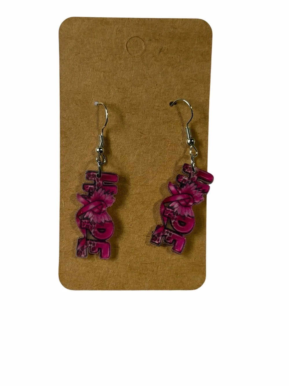 Pink 'Hope' Dangle Earrings - Women Accessories